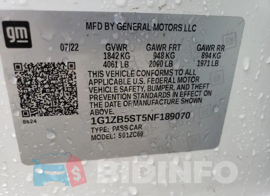 1G1ZB5ST5NF189070 Photo# 12