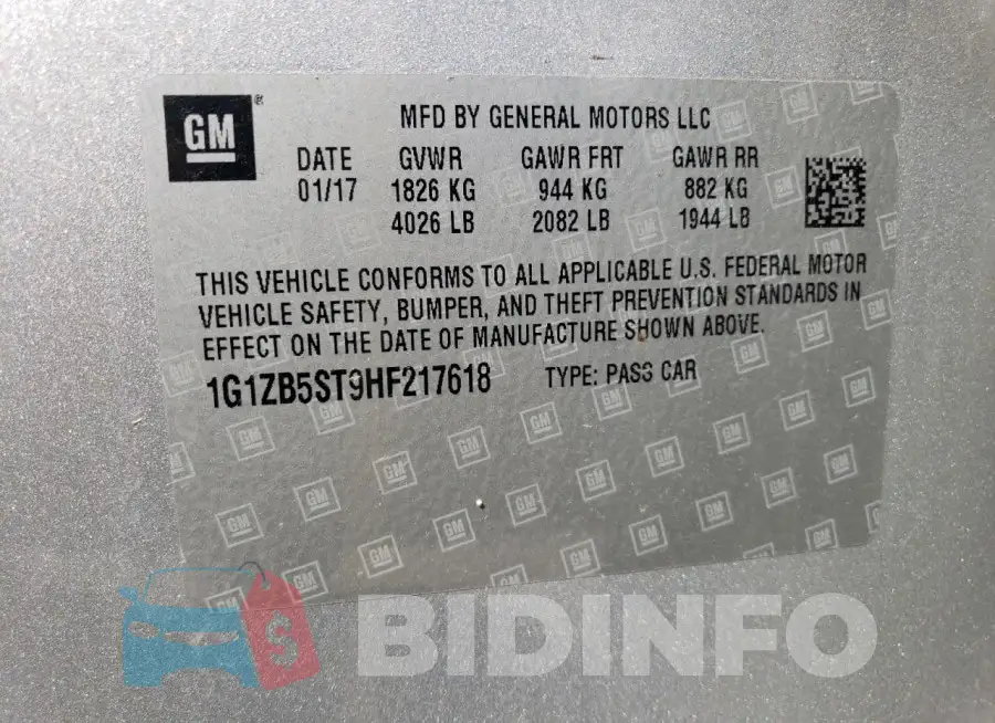 1G1ZB5ST9HF217618 Photo# 12