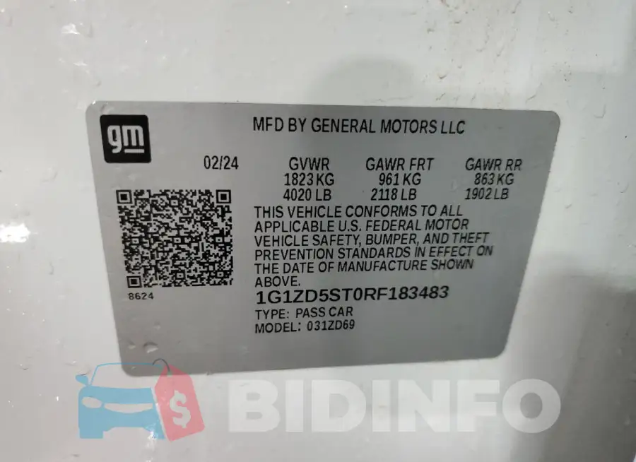 1G1ZD5ST0RF183483 Photo# 12