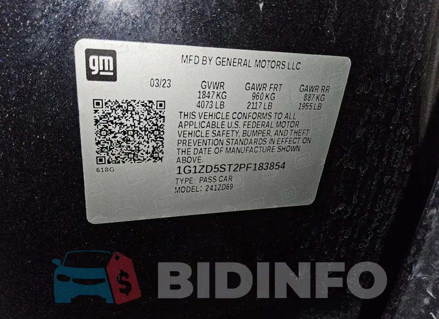 1G1ZD5ST2PF183854 Photo# 13