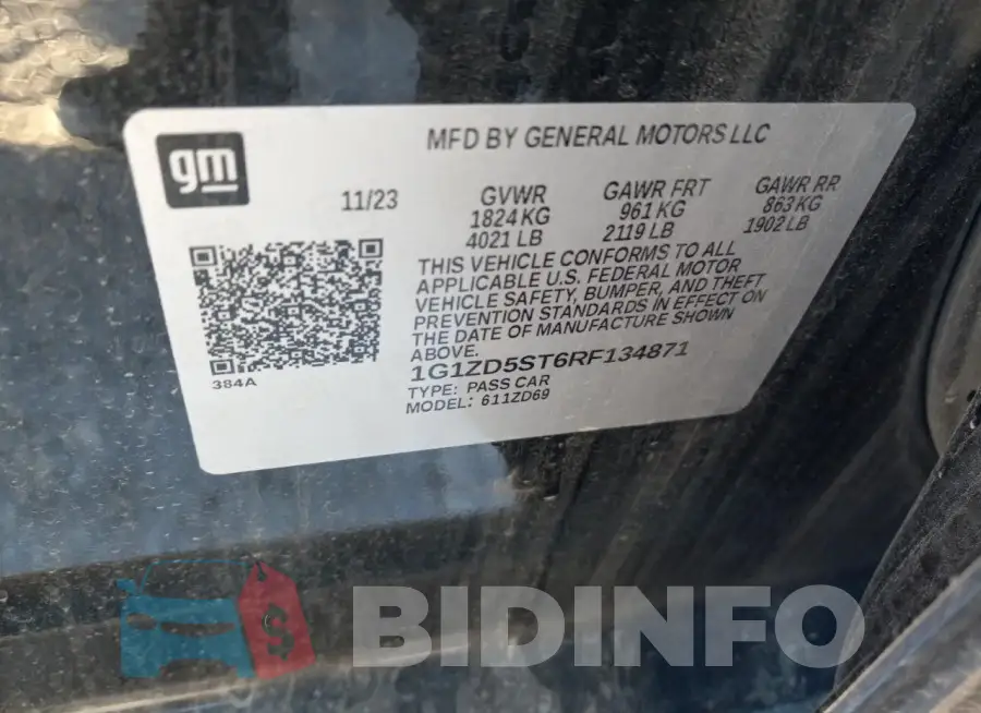 1G1ZD5ST6RF134871 Photo# 12