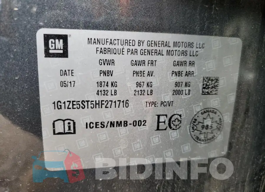 1G1ZE5ST5HF271716 Photo# 12