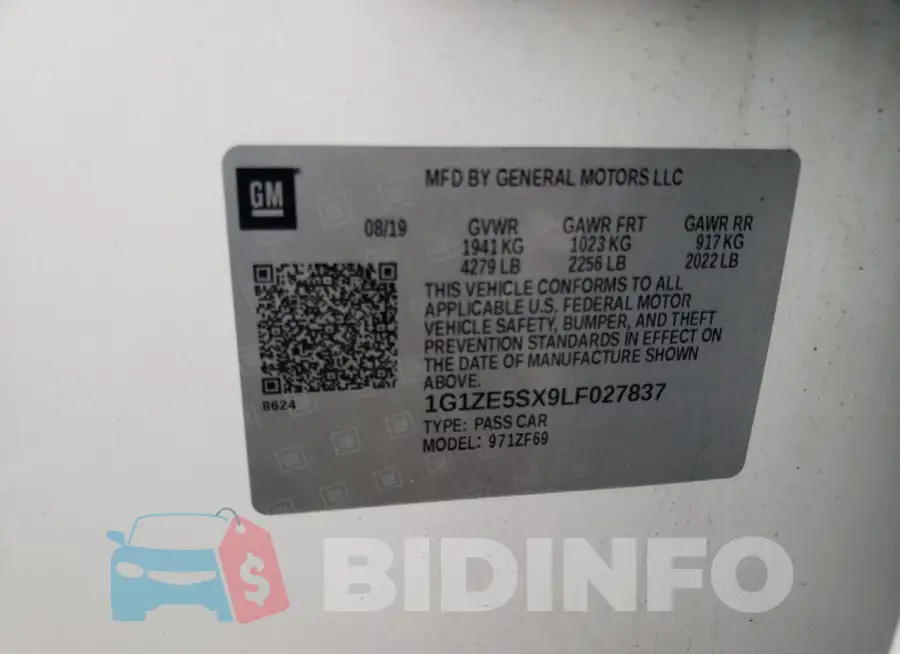 1G1ZE5SX9LF027837 Photo# 12