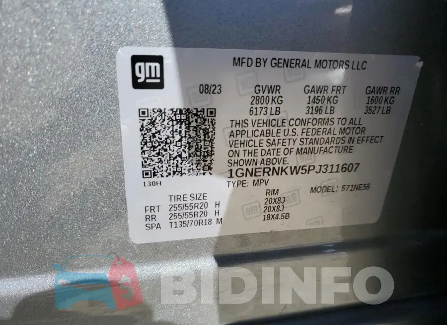 1GNERNKW5PJ311607 Photo# 13