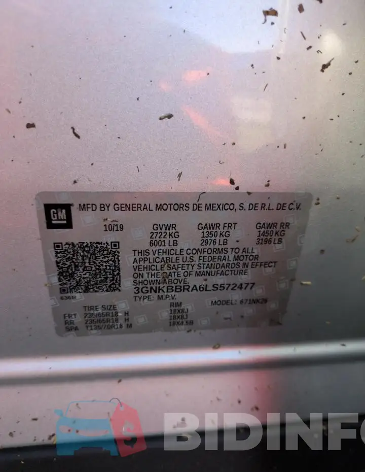 3GNKBBRA6LS572477 Photo# 14