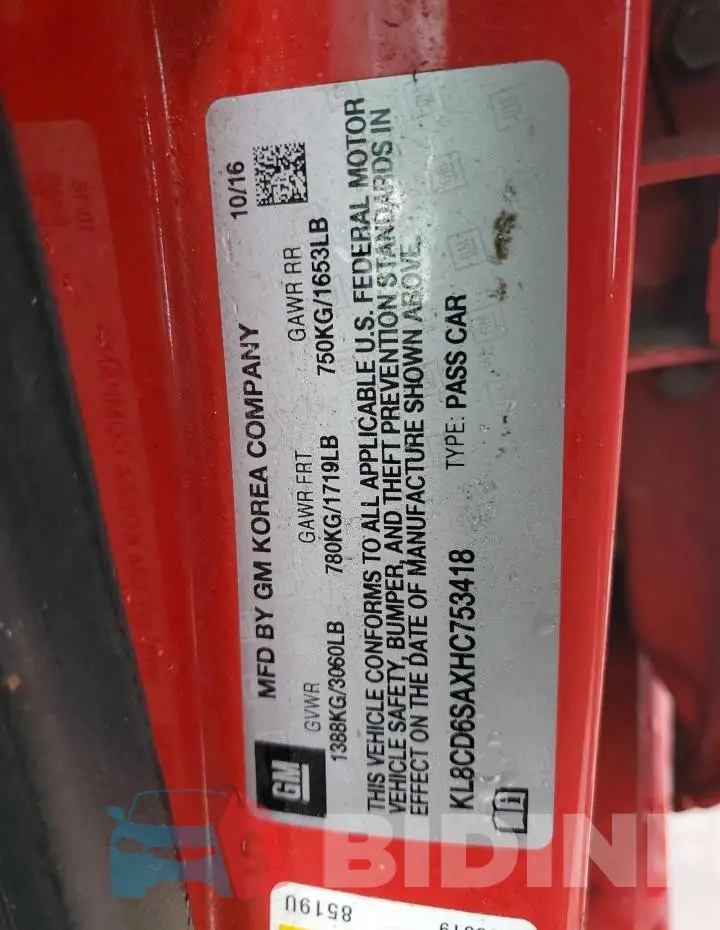 KL8CD6SAXHC753418 Photo# 13
