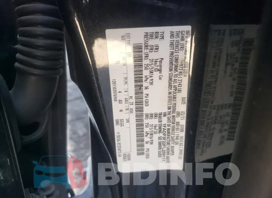 1FADP3F22FL259111 Photo# 13