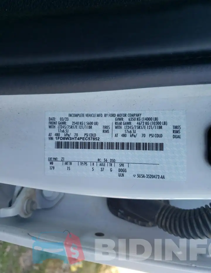 1FD8W3HT4PEC57852 Photo# 13