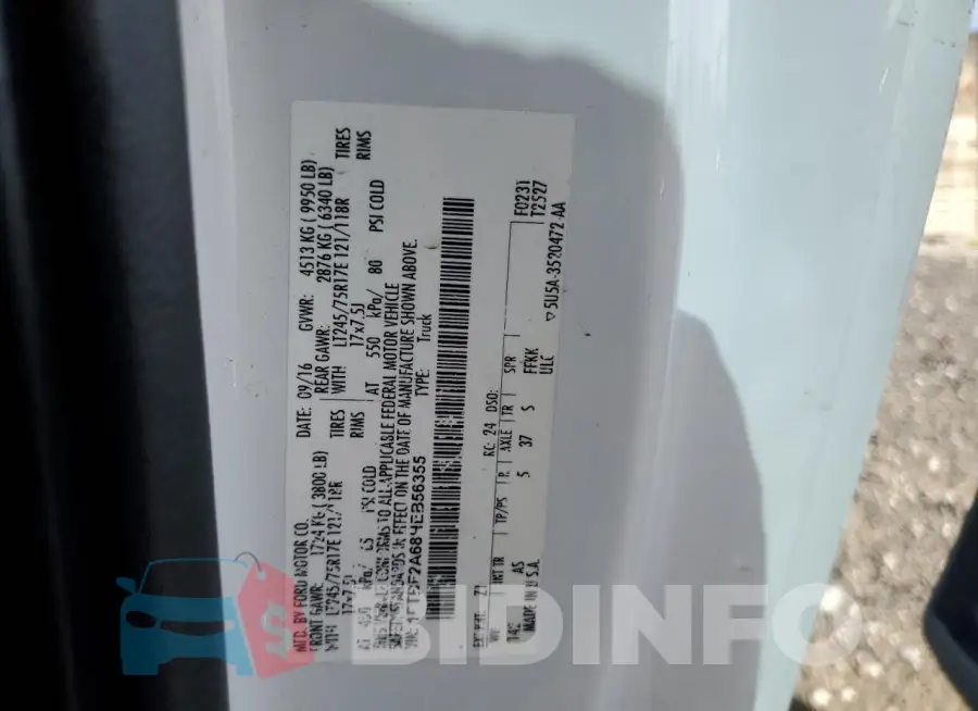 1FTBF2A68HEB56355 Photo# 12