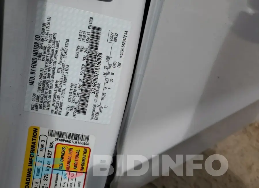 3FA6P0HD7LR160898 Photo# 12