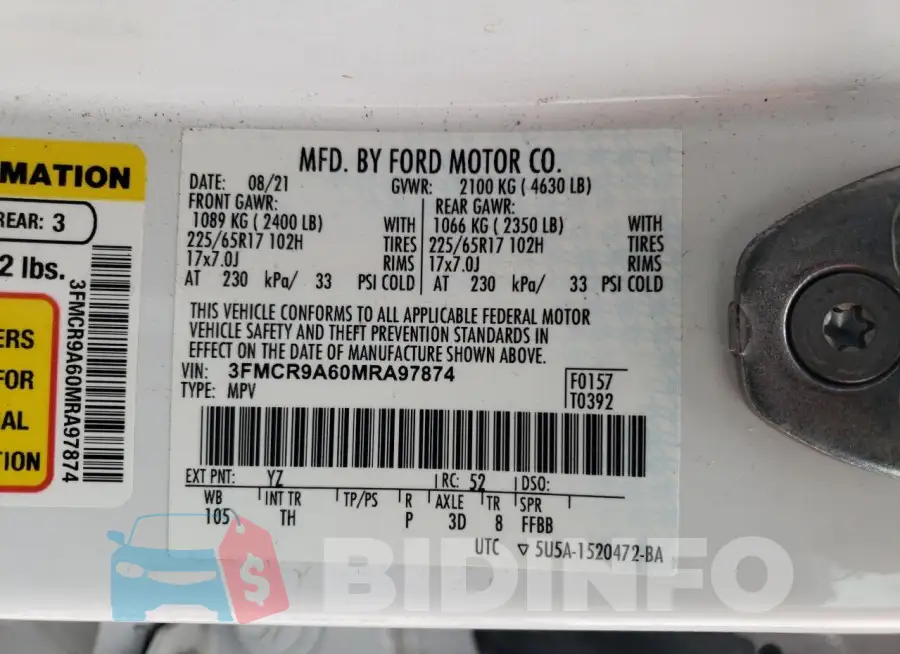 3FMCR9A60MRA97874 Photo# 14