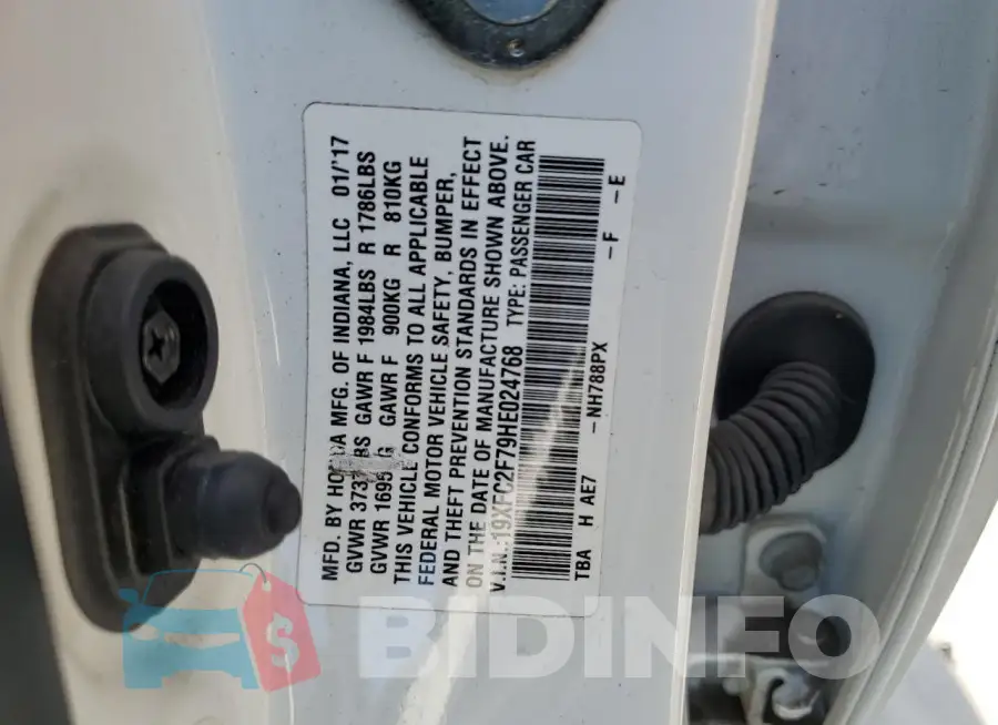 19XFC2F79HE024768 Photo# 12