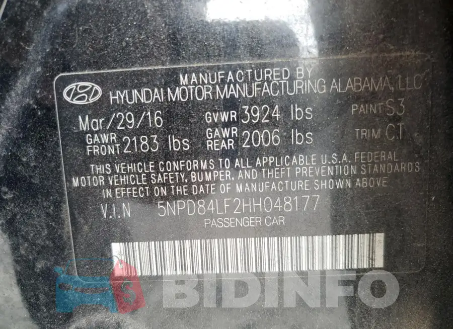 5NPD84LF2HH048177 Photo# 12
