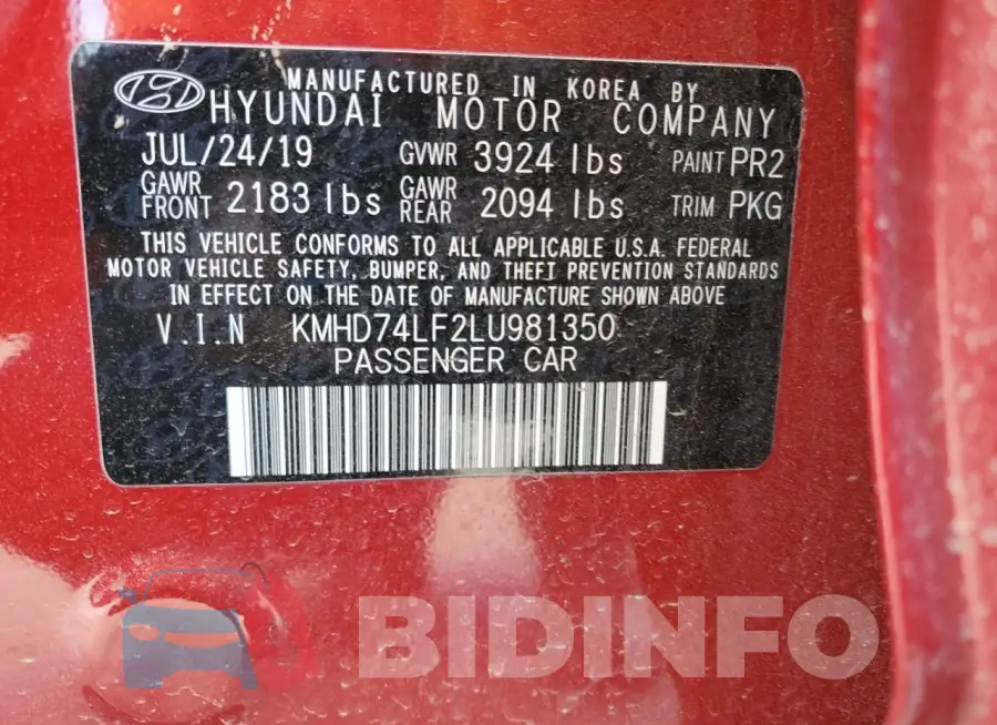 KMHD74LF2LU981350 Photo# 13