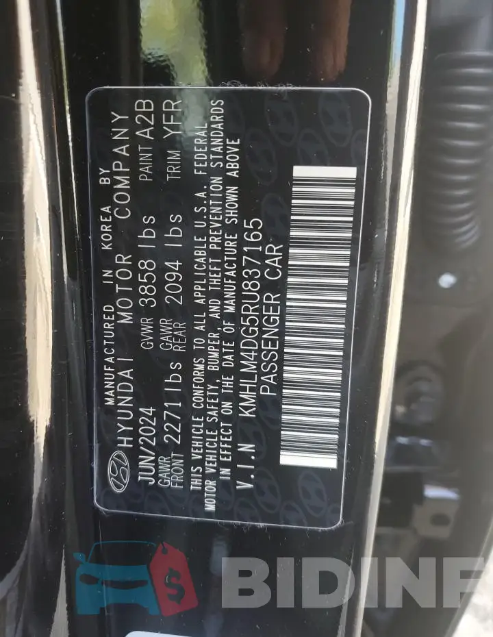 KMHLM4DG5RU837165 Photo# 12