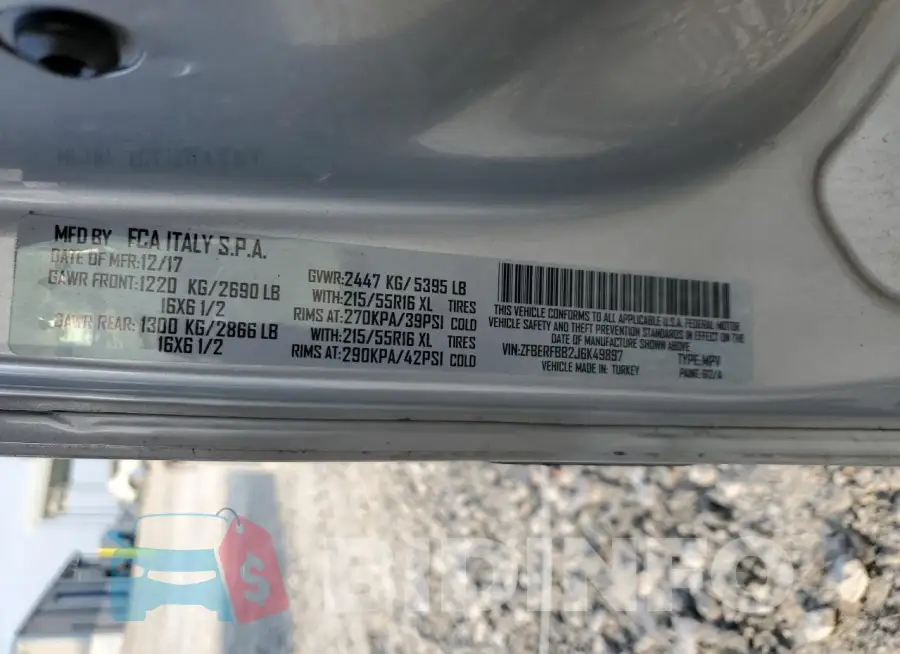 ZFBERFBB2J6K49897 Photo# 12