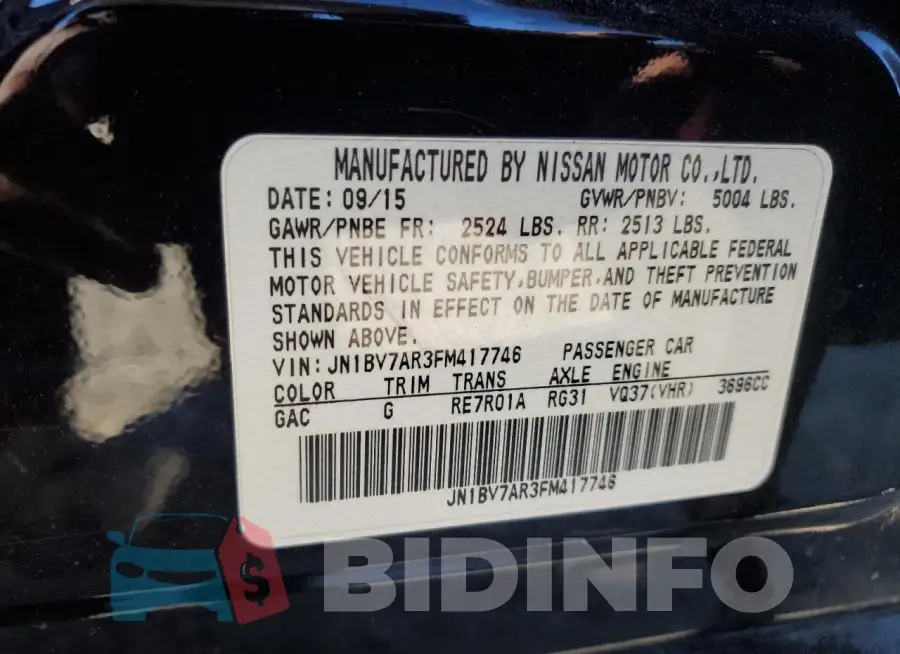 JN1BV7AR3FM417746 Photo# 12