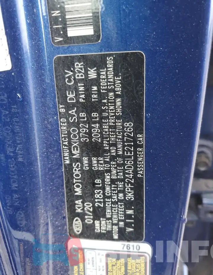 3KPF24AD6LE217268 Photo# 12