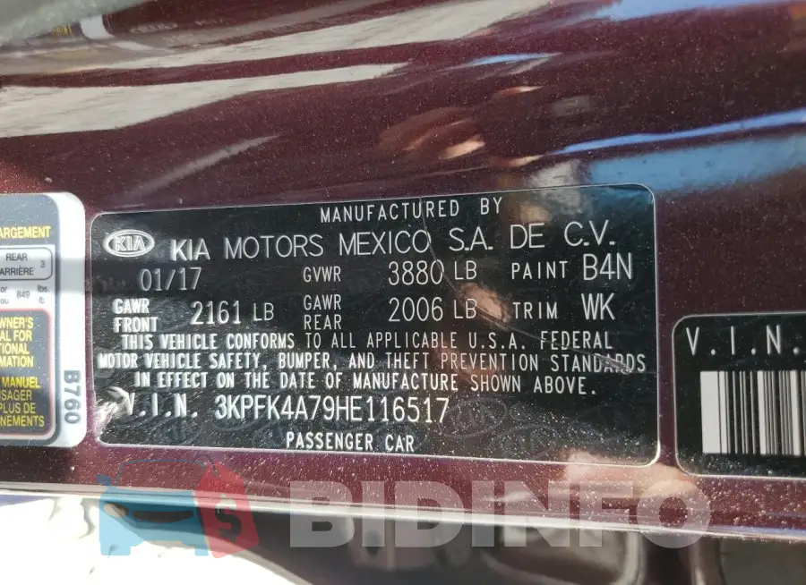 3KPFK4A79HE116517 Photo# 13