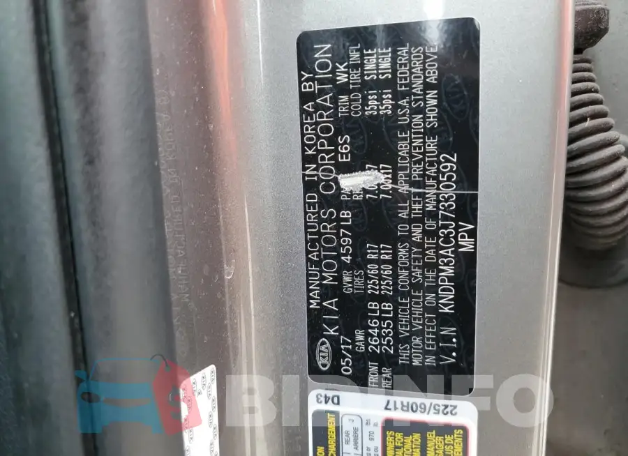 KNDPM3AC3J7330592 Photo# 14