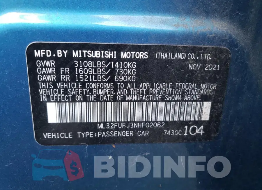 ML32FUFJ3NHF02062 Photo# 12