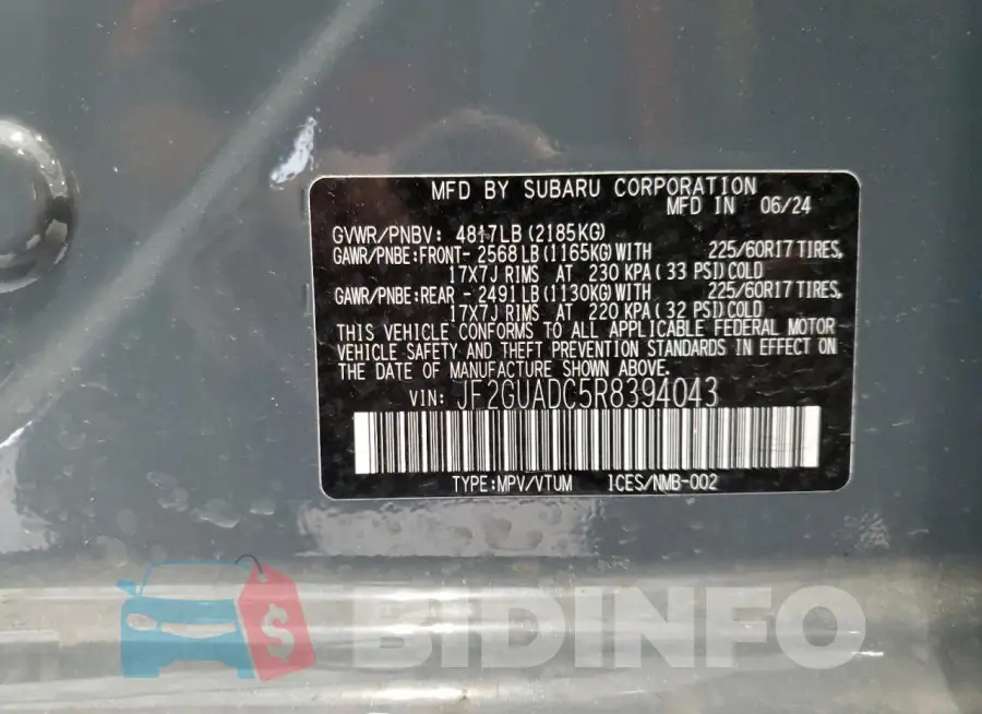 JF2GUADC5R8394043 Photo# 12
