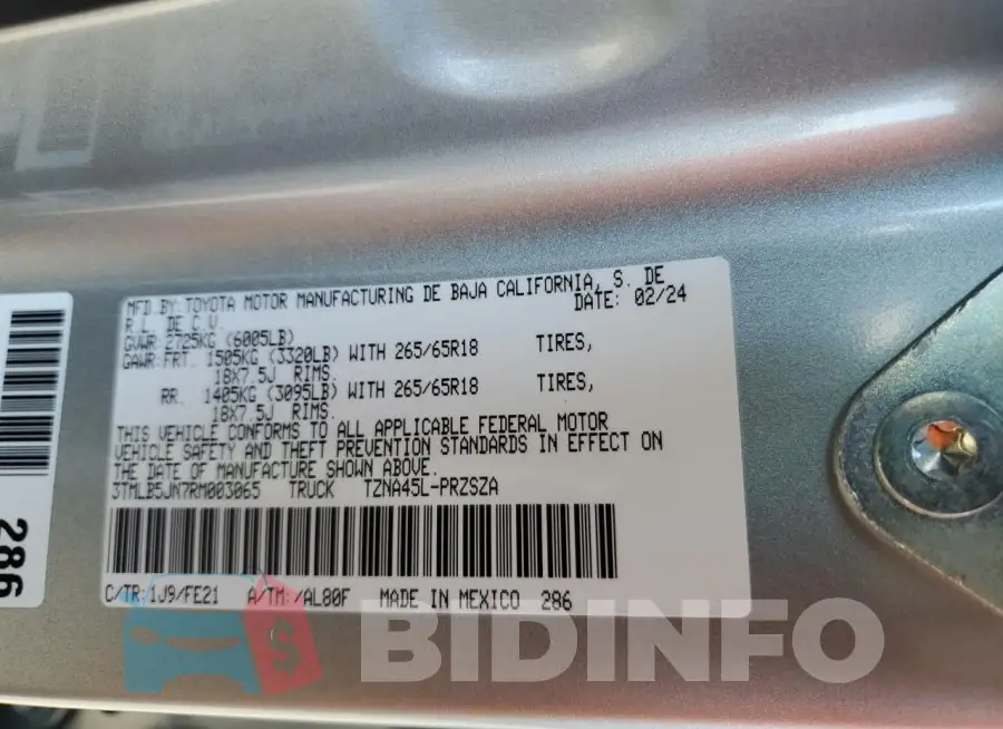3TMLB5JN7RM003065 Photo# 13