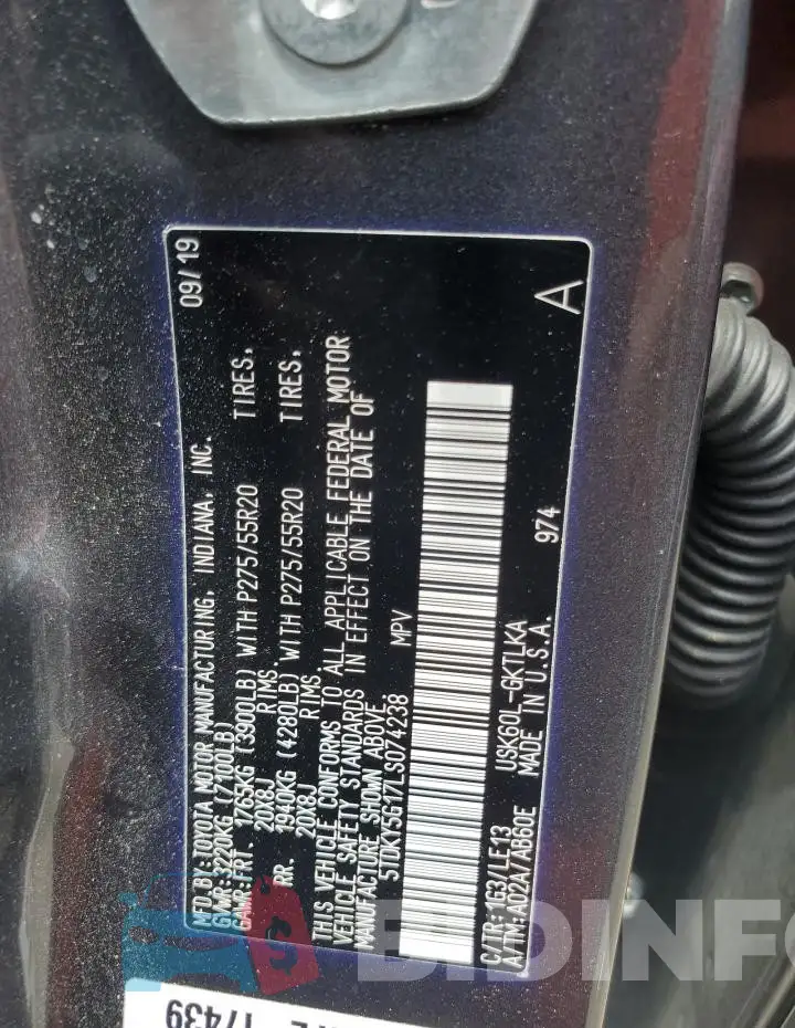 5TDKY5G17LS074238 Photo# 13