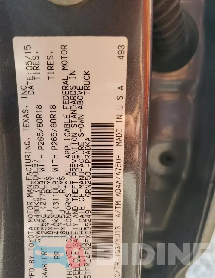 5TFMU4FN2FX035249 Photo# 13