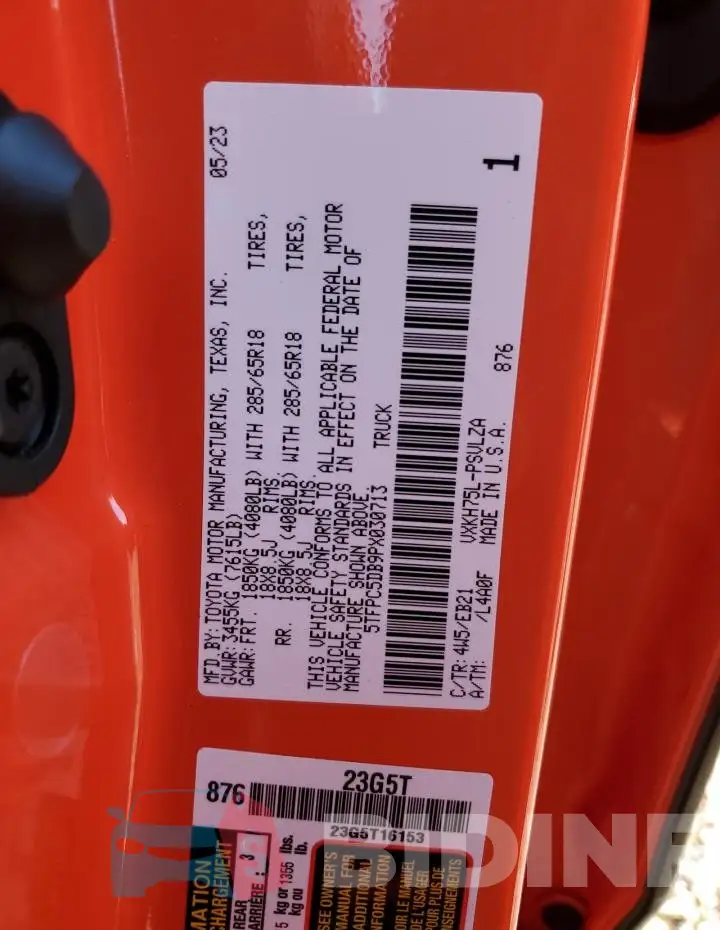 5TFPC5DB9PX030713 Photo# 13