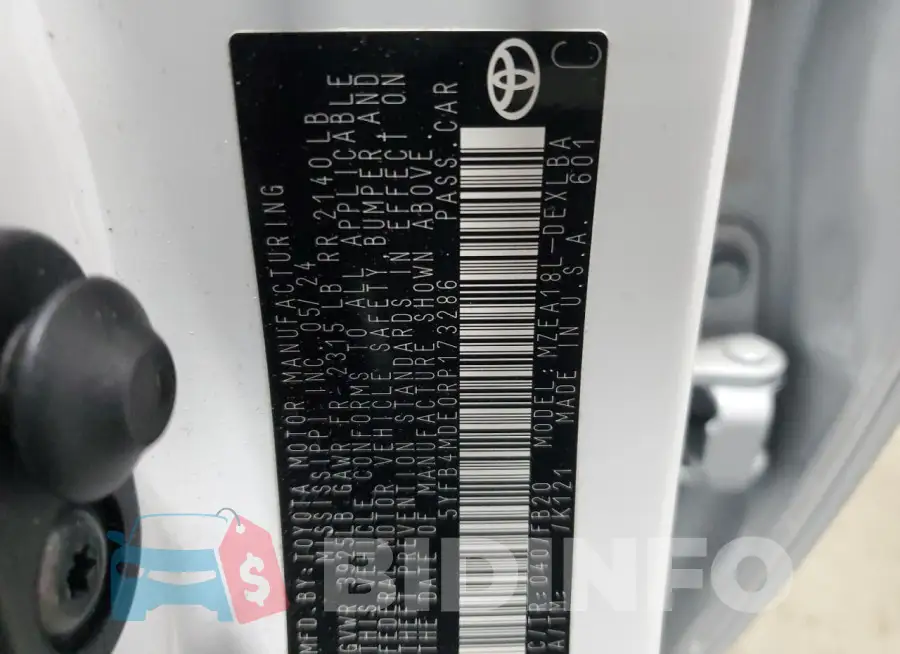 5YFB4MDE0RP173286 Photo# 12