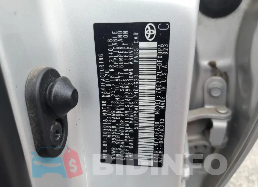 5YFDPRAE2LP107623 Photo# 13