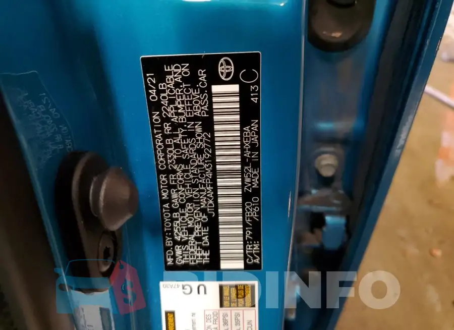 JTDKAMFP4M3192772 Photo# 12