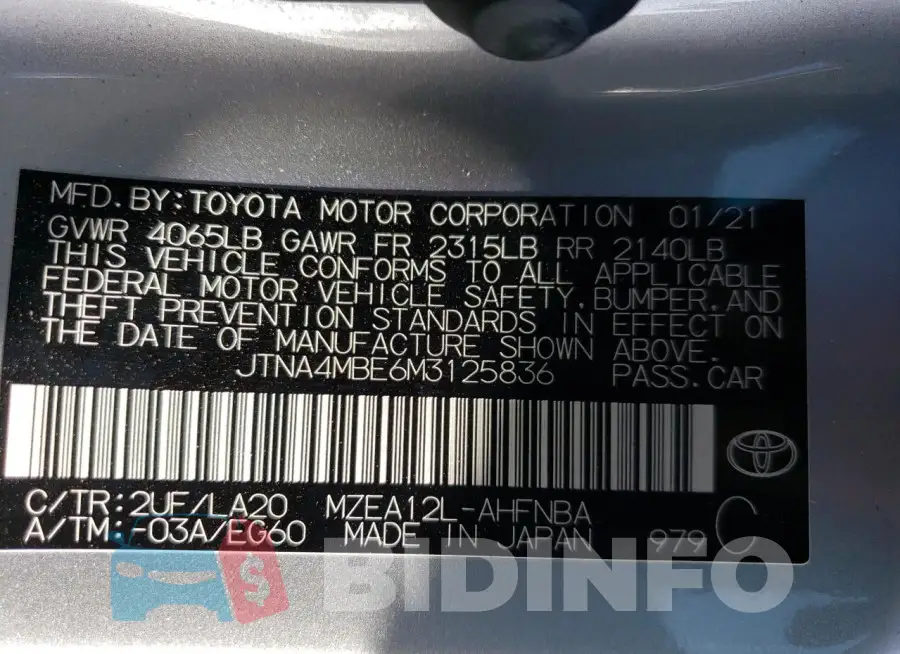 JTNA4MBE6M3125836 Photo# 13