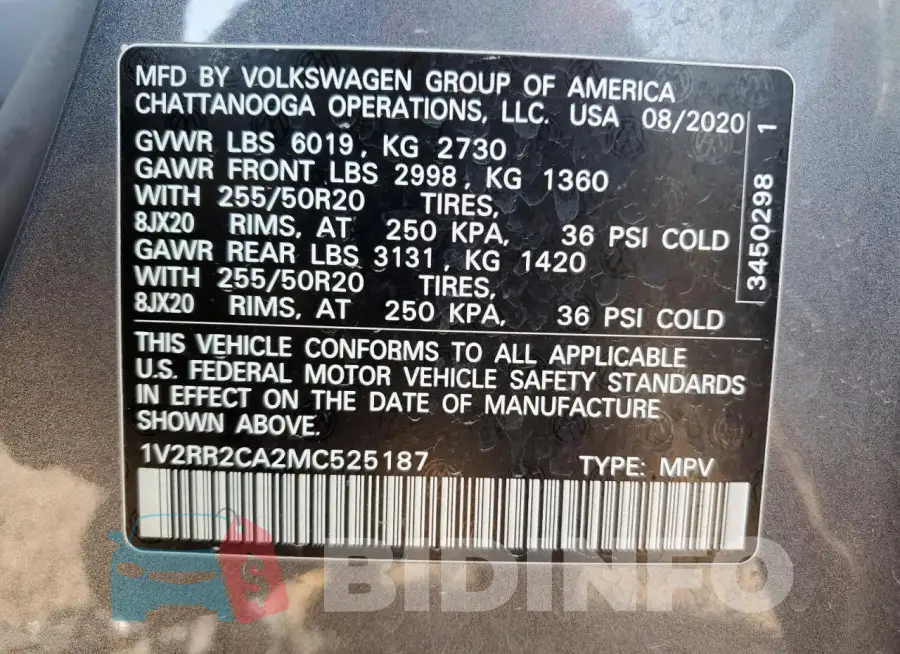 1V2RR2CA2MC525187 Photo# 14