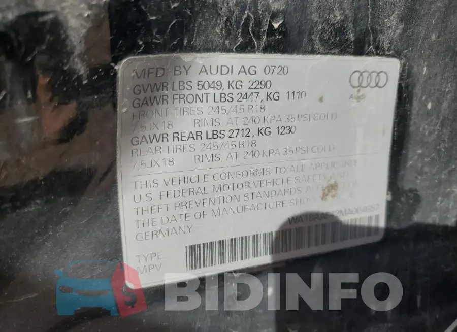 WA18AAF42MA004657 Photo# 14