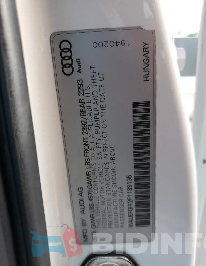 WAUEFGFF2F1139135 Photo# 13