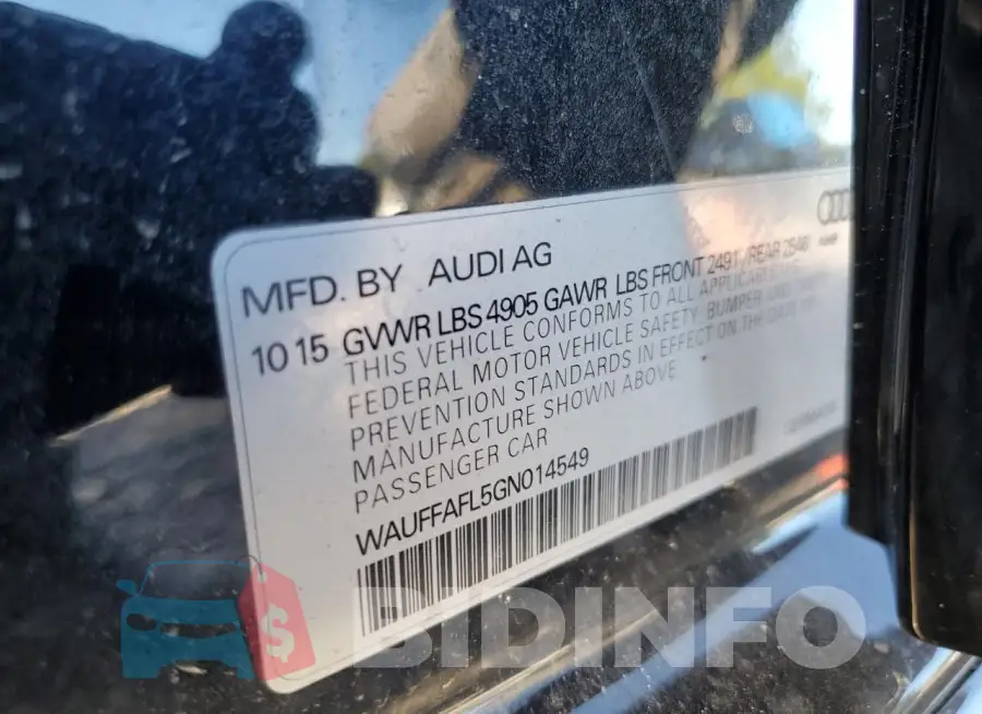 WAUFFAFL5GN014549 Photo# 13