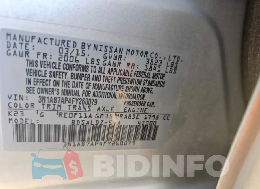 3N1AB7AP4FY260079 Photo# 10
