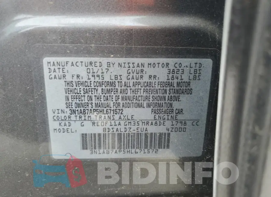 3N1AB7AP5HL671572 Photo# 12