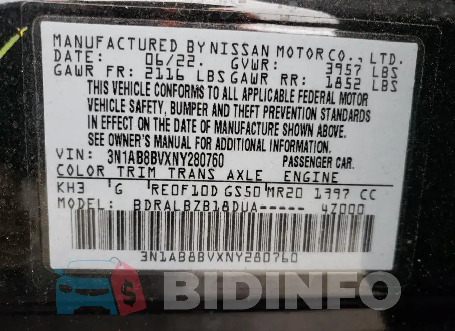3N1AB8BVXNY280760 Photo# 12