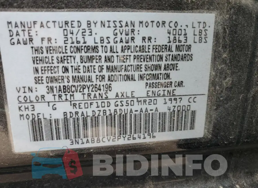 3N1AB8CV2PY264196 Photo# 12