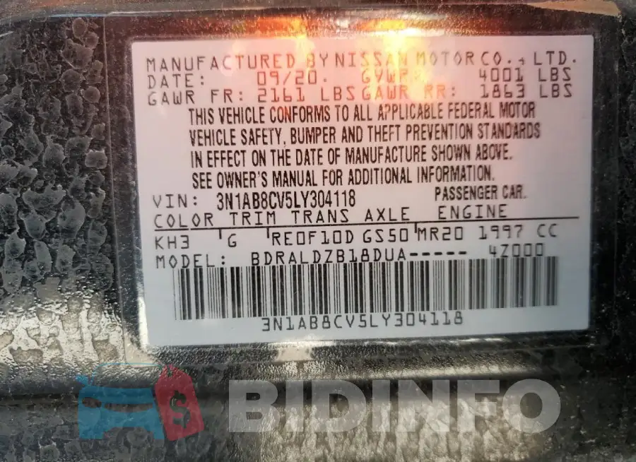 3N1AB8CV5LY304118 Photo# 12