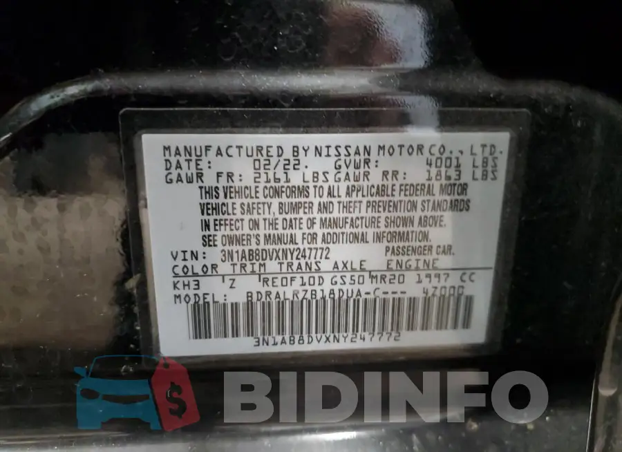 3N1AB8DVXNY247772 Photo# 12