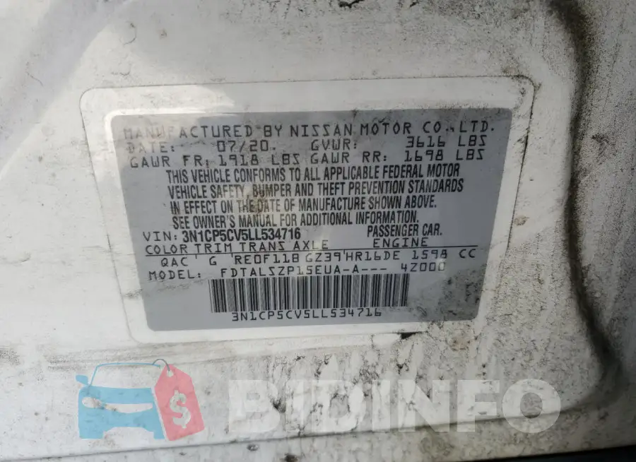 3N1CP5CV5LL534716 Photo# 13
