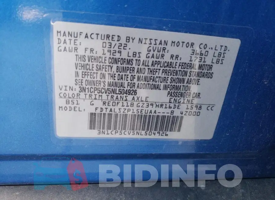 3N1CP5CV5NL504926 Photo# 12