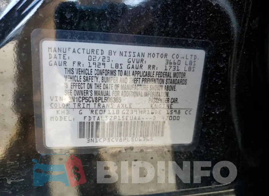 3N1CP5CV8PL506365 Photo# 13