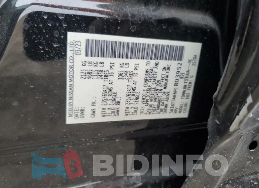 5N1BT3AB6PC803952 Photo# 12