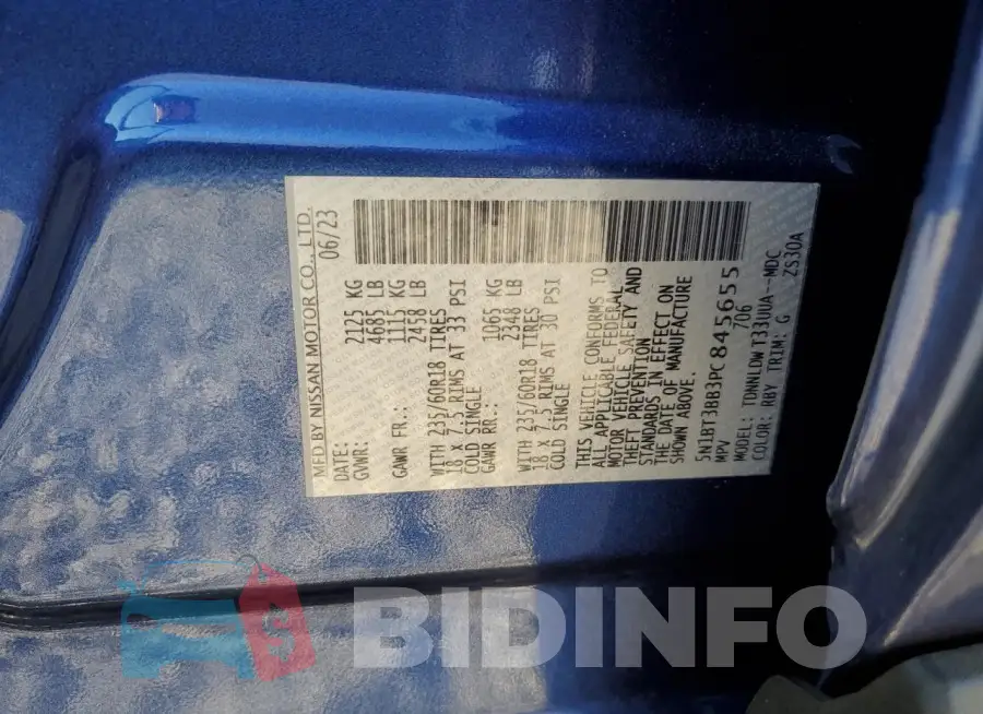 5N1BT3BB3PC845655 Photo# 13