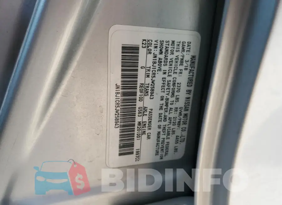 JN1BJ1CR5JW258943 Photo# 13